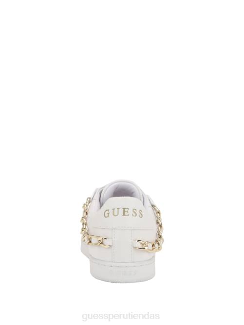 GUESS zapatillas reney acolchadas con cadena mujer 0P8X3330 blanco floral calzado