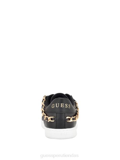 GUESS zapatillas reney acolchadas con cadena mujer 0P8X3356 negro calzado