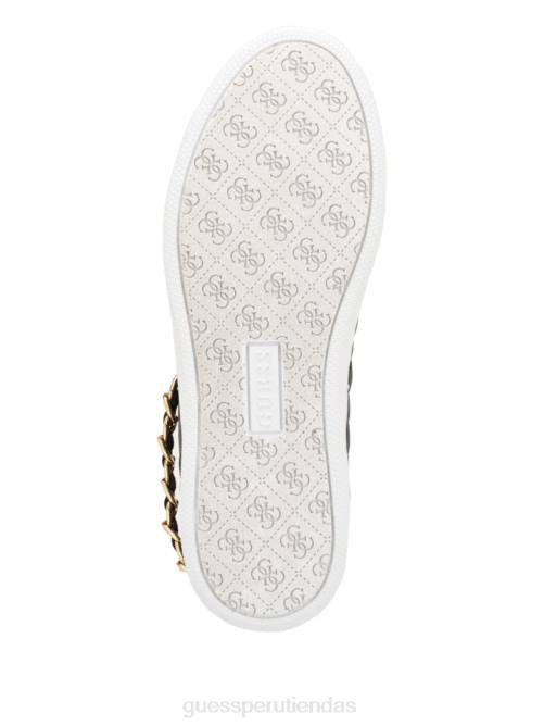 GUESS zapatillas reney acolchadas con cadena mujer 0P8X3356 negro calzado