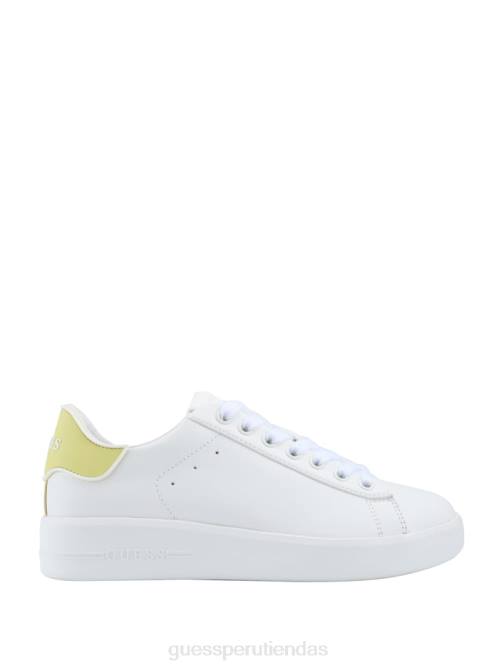 GUESS zapatillas rockies con tacón pop mujer 0P8X3368 Marfil calzado
