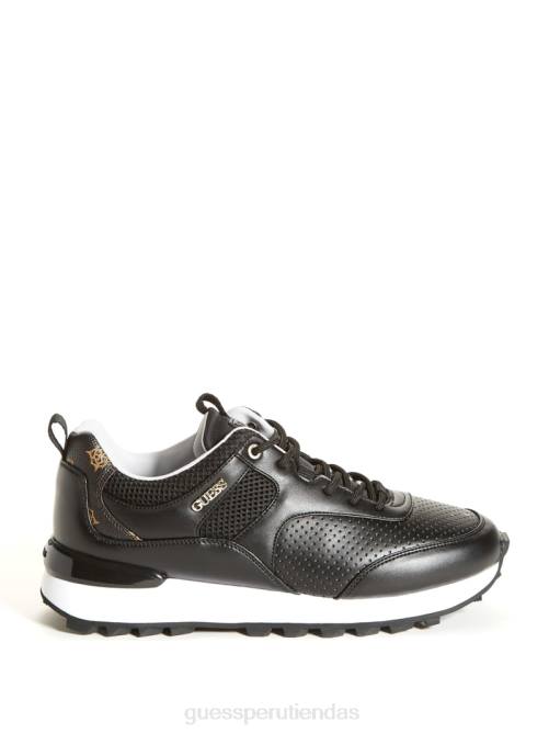 GUESS zapatillas selvie con perforaciones mujer 0P8X2467 negro1 calzado