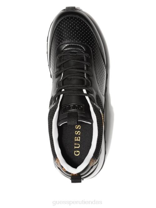 GUESS zapatillas selvie con perforaciones mujer 0P8X2467 negro1 calzado