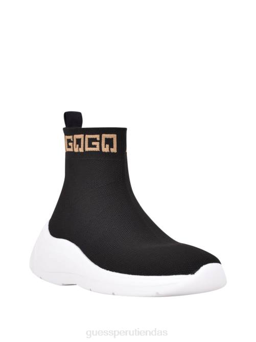 GUESS zapatillas sindera estilo calcetín mujer 0P8X2533 multi tela marrón calzado