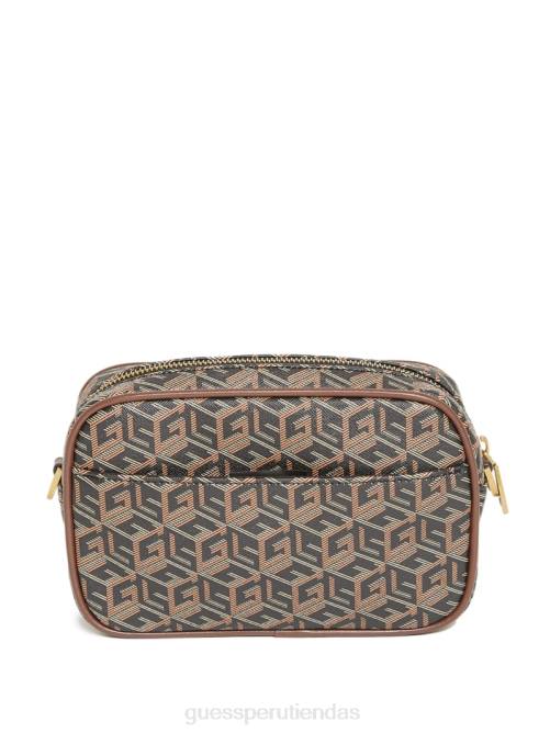 GUESS bolso de mano pequeño ederlo hombres 0P8X3195 estampado floral negro accesorio