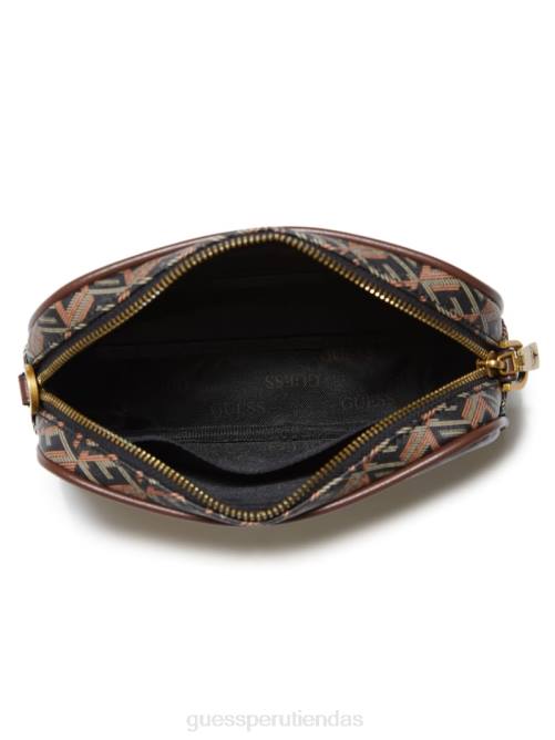 GUESS bolso de mano pequeño ederlo hombres 0P8X3195 estampado floral negro accesorio