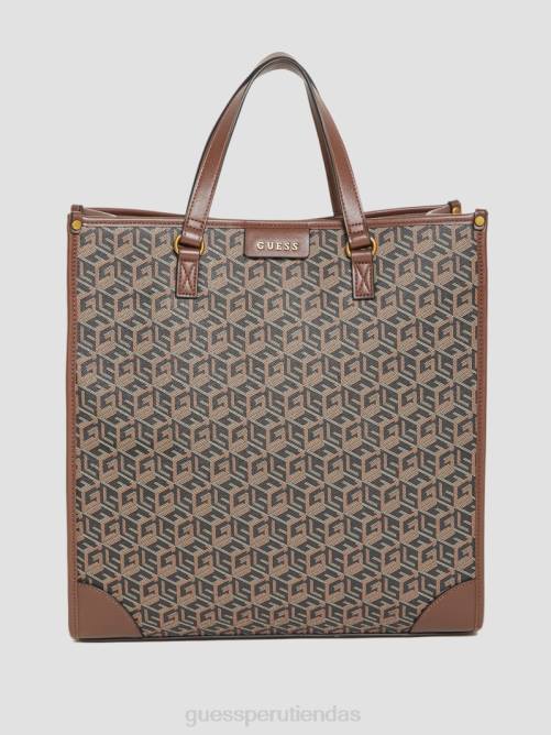 GUESS bolso tote ederlo hombres 0P8X3183 estampado floral negro accesorio