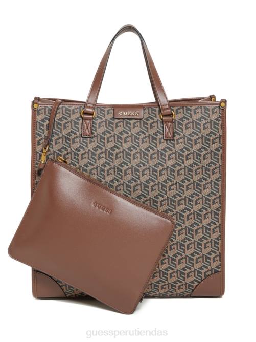 GUESS bolso tote ederlo hombres 0P8X3183 estampado floral negro accesorio