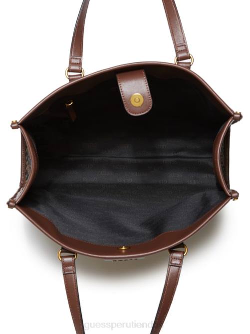 GUESS bolso tote ederlo hombres 0P8X3183 estampado floral negro accesorio