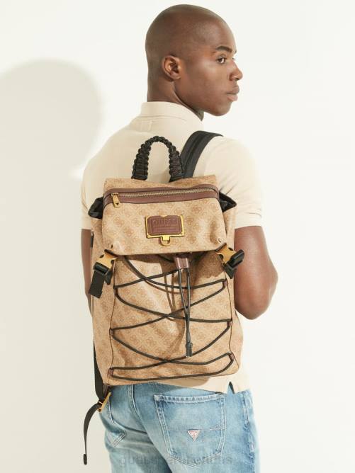 GUESS mochila salameda hombres 0P8X3242 bambú accesorio