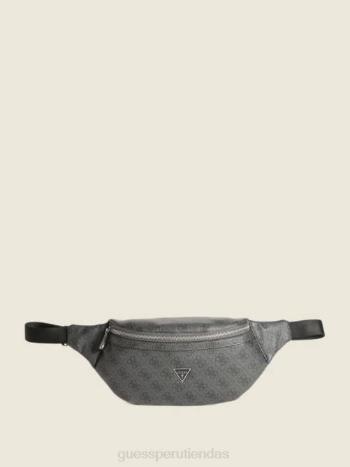 GUESS riñonera inteligente vezzola hombres 0P8X3235 estampado floral negro accesorio