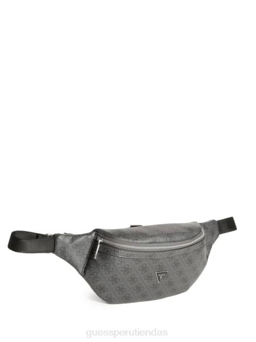 GUESS riñonera inteligente vezzola hombres 0P8X3235 estampado floral negro accesorio
