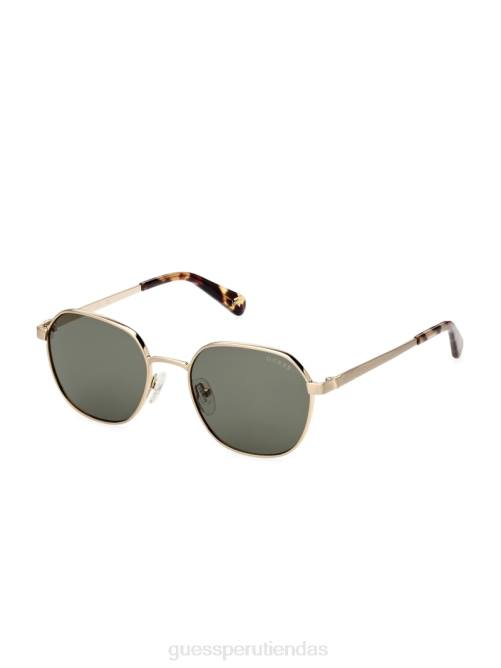 GUESS gafas de sol geométricas de metal hombres 0P8X3692 oro accesorio