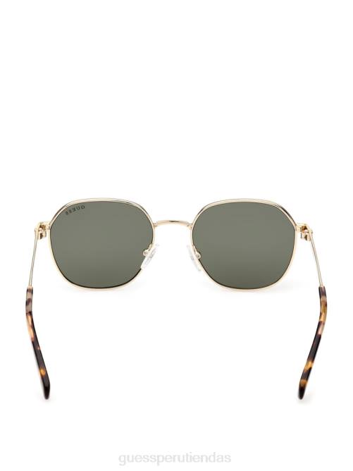 GUESS gafas de sol geométricas de metal hombres 0P8X3692 oro accesorio