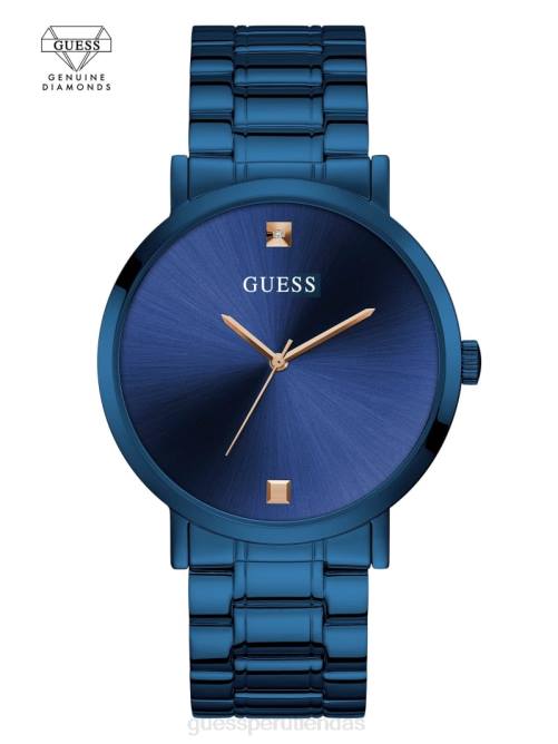 GUESS reloj analógico de diamantes hombres 0P8X3602 azul accesorio