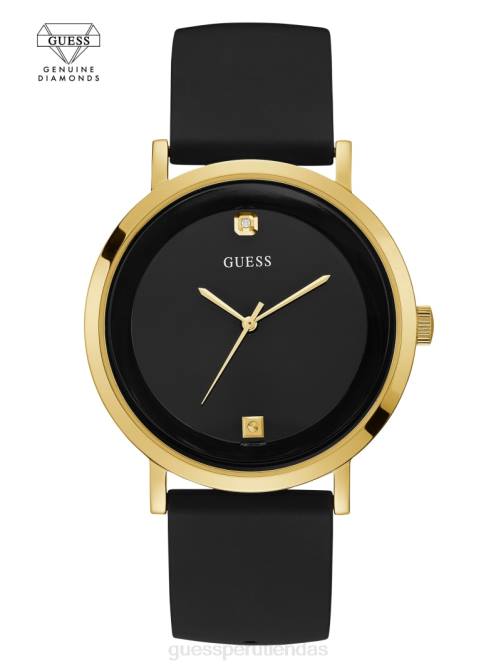 GUESS reloj analógico hombres 0P8X3604 tono dorado y negro accesorio