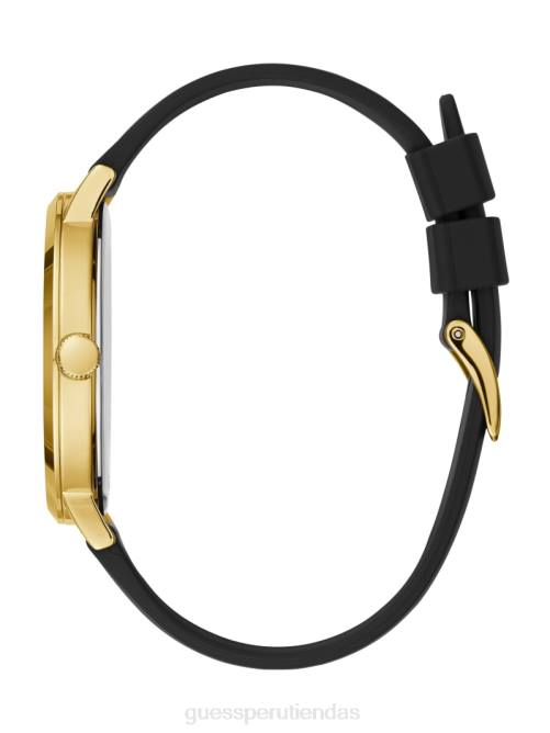 GUESS reloj analógico hombres 0P8X3604 tono dorado y negro accesorio