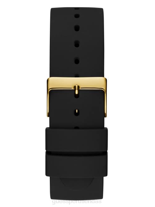 GUESS reloj analógico hombres 0P8X3604 tono dorado y negro accesorio