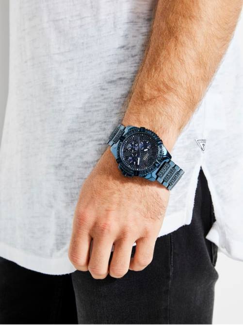 GUESS reloj deportivo multifunción hombres 0P8X3548 azul accesorio