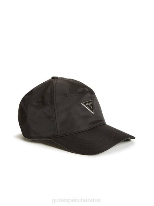 GUESS gorra de béisbol de nailon certificada hombres 0P8X3802 estampado floral negro accesorio