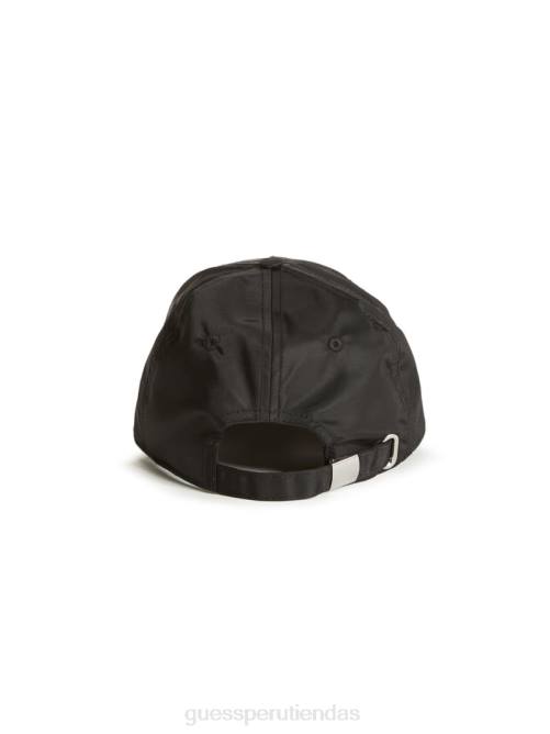 GUESS gorra de béisbol de nailon certificada hombres 0P8X3802 estampado floral negro accesorio