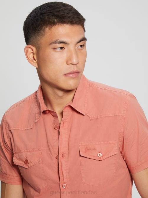 GUESS camisa de nottingham hombres 0P8X3984 aechmea meñique vestir