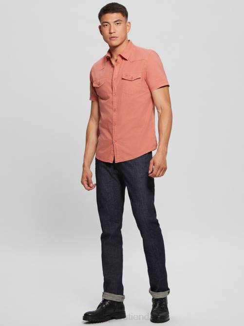 GUESS camisa de nottingham hombres 0P8X3984 aechmea meñique vestir