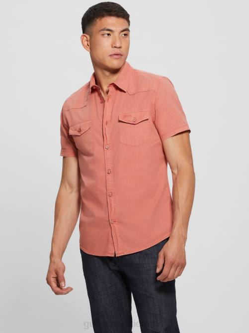 GUESS camisa de nottingham hombres 0P8X3984 aechmea meñique vestir