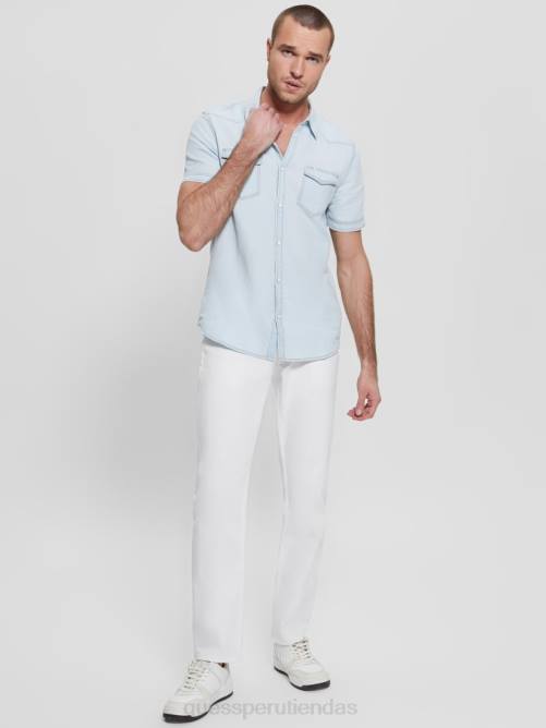 GUESS camisa vaquera truckee estilo western hombres 0P8X3987 ilusiones vestir