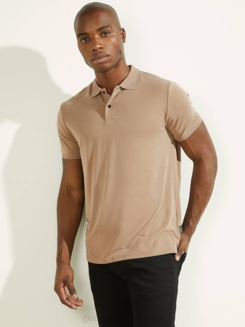 GUESS iker polo hombres 0P8X4101 cáscara de nuez vestir