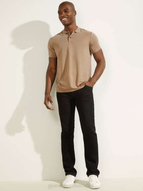 GUESS iker polo hombres 0P8X4101 cáscara de nuez vestir