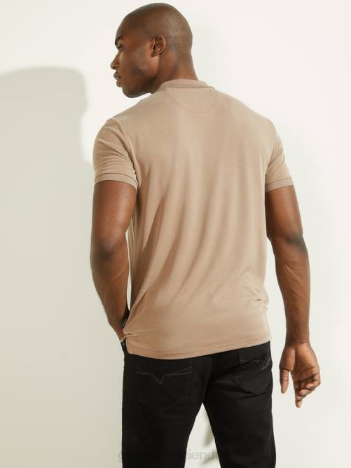 GUESS iker polo hombres 0P8X4101 cáscara de nuez vestir