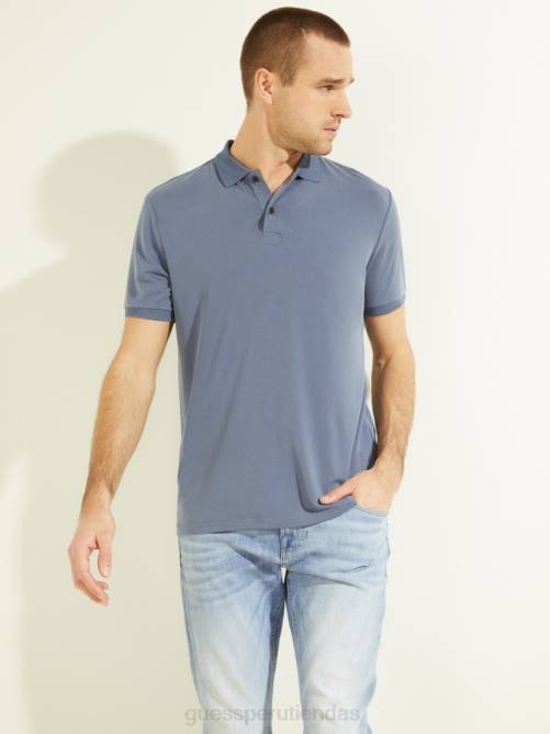 GUESS iker polo hombres 0P8X4149 piedra de mojave vestir