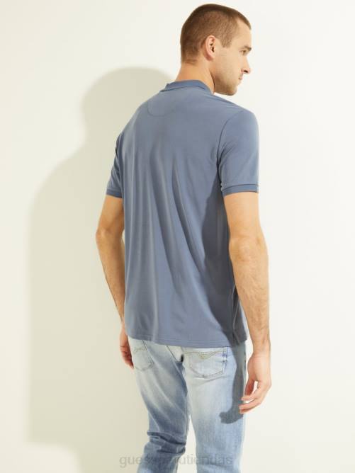 GUESS iker polo hombres 0P8X4149 piedra de mojave vestir