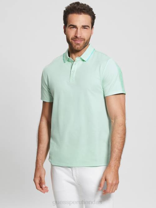 GUESS polo con cinta de piqué paul hombres 0P8X4179 agua suave vestir