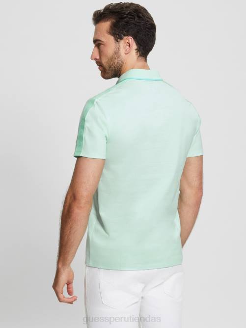 GUESS polo con cinta de piqué paul hombres 0P8X4179 agua suave vestir