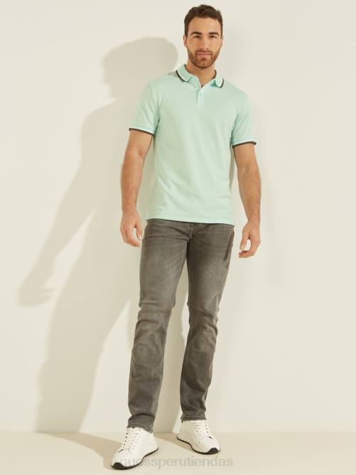 GUESS polo de piqué deportivo hombres 0P8X4150 agua suave vestir