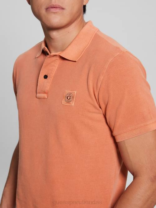 GUESS polo lavado hombres 0P8X4143 puesta de sol en la isla vestir