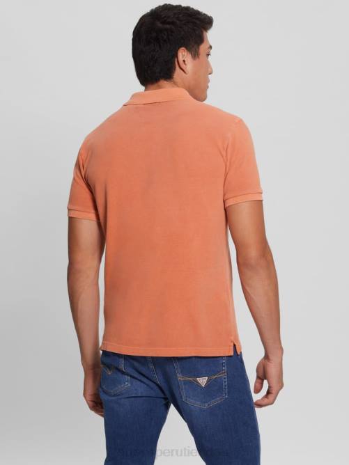 GUESS polo lavado hombres 0P8X4143 puesta de sol en la isla vestir