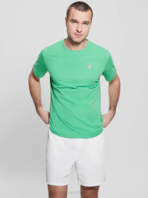 GUESS camiseta con logo ecológico hombres 0P8X4100 equilibrio verde vestir