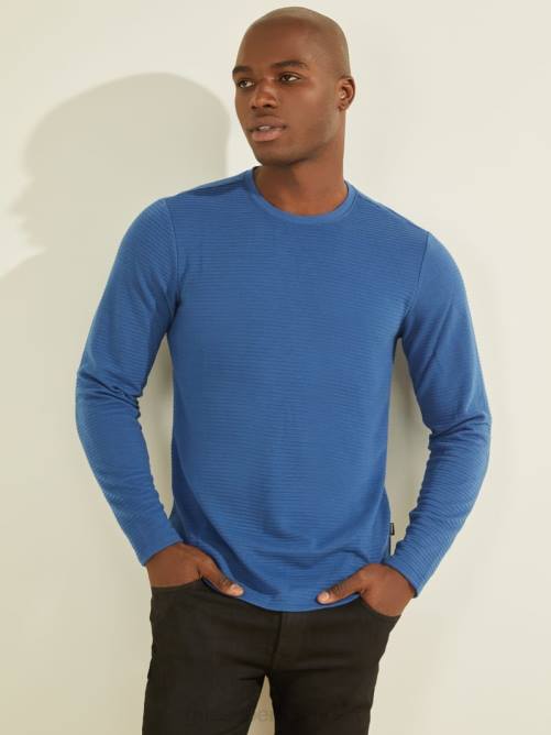 GUESS camiseta de manga larga zuma hombres 0P8X4089 aguas abiertas vestir