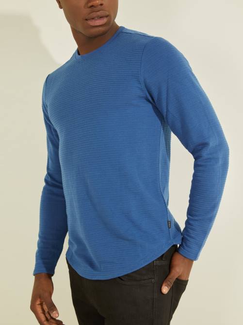 GUESS camiseta de manga larga zuma hombres 0P8X4089 aguas abiertas vestir