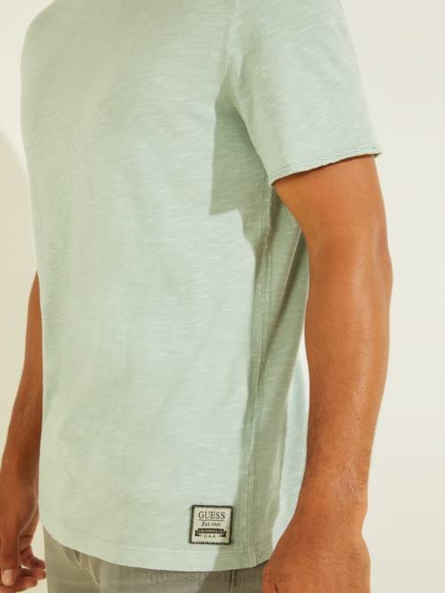 GUESS camiseta de polvo hombres 0P8X4078 polvo de matcha vestir