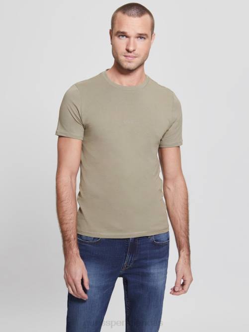 GUESS camiseta eco Aidy hombres 0P8X4125 verde musgo vestir