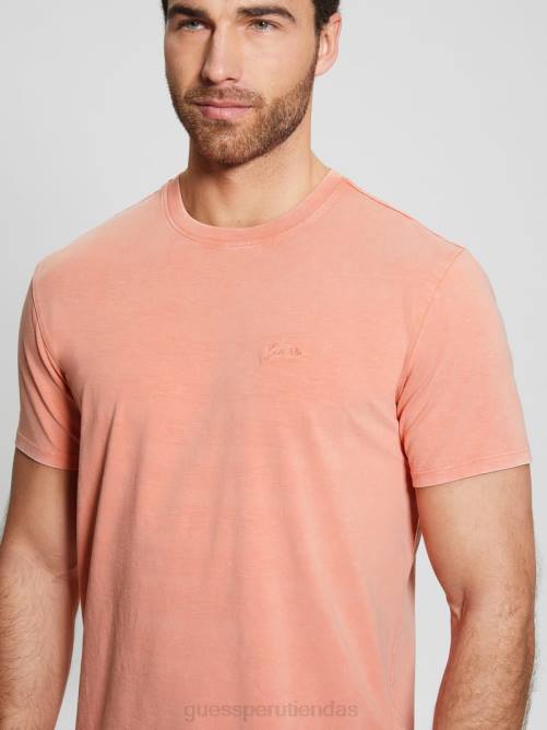 GUESS camiseta lavada eli hombres 0P8X3985 aechmea meñique multi vestir