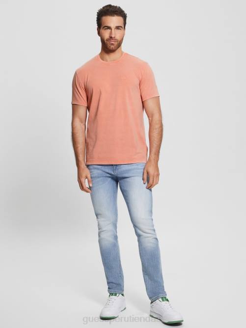 GUESS camiseta lavada eli hombres 0P8X3985 aechmea meñique multi vestir