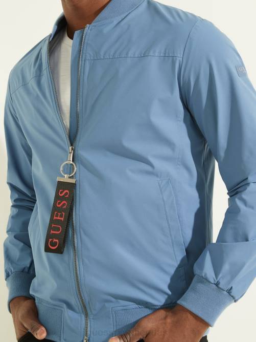 GUESS chaqueta de vuelo cómoda hombres 0P8X4111 rigel azul vestir
