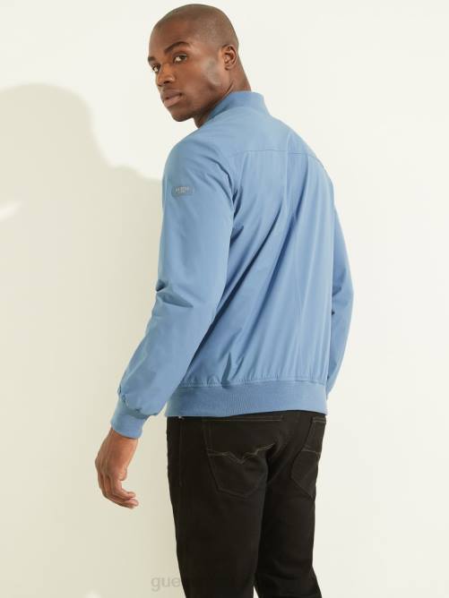 GUESS chaqueta de vuelo cómoda hombres 0P8X4111 rigel azul vestir