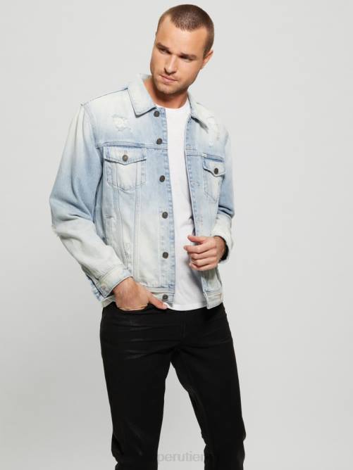 GUESS chaqueta eco dillon hombres 0P8X3947 lavado ligero vestir