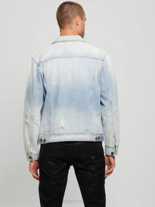 GUESS chaqueta eco dillon hombres 0P8X3947 lavado ligero vestir