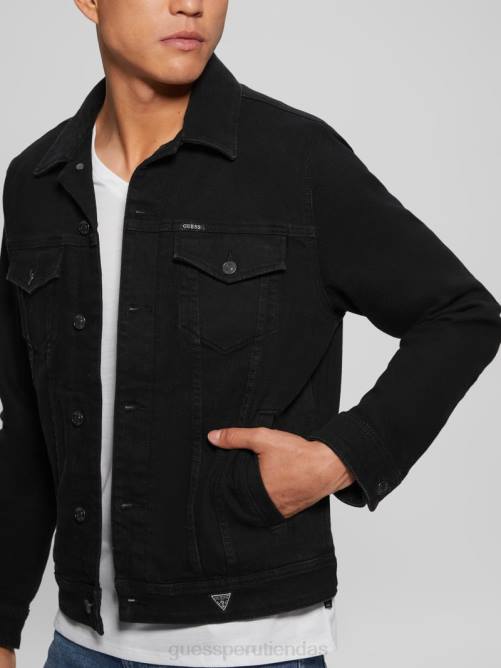GUESS chaqueta eco dillon hombres 0P8X3951 lavado de jailbreak vestir